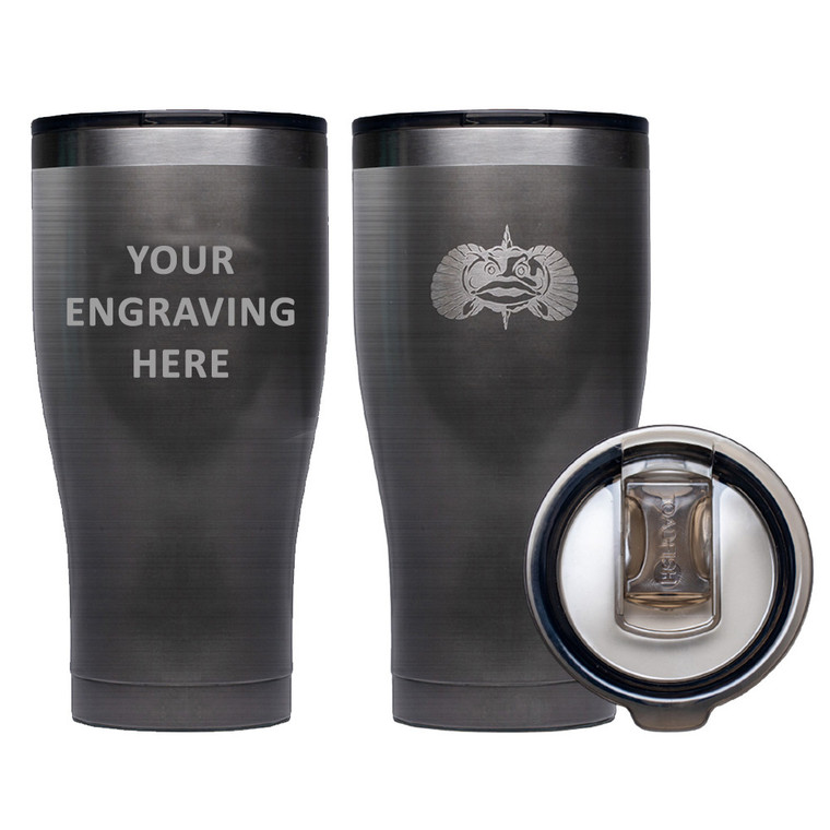 Toadfish Custom Engraved Non-Tipping 20oz Tumbler - Graphite *Minimum Order Quantity of 25 - TFNOTIP20OZTUM-ENGRAVING-GRAPH