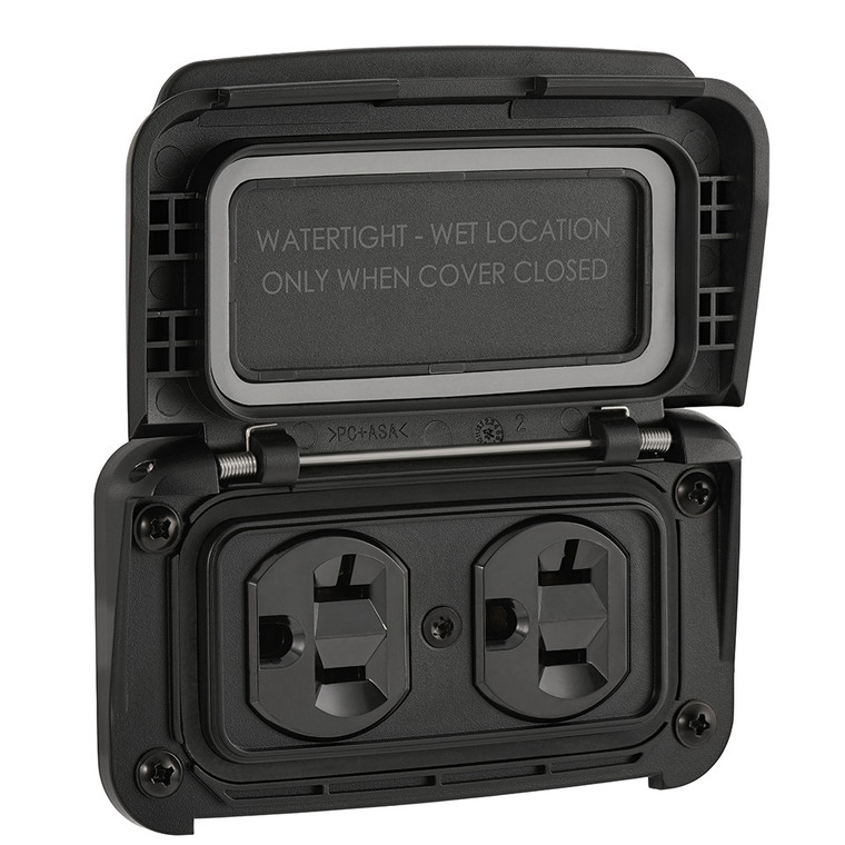 Scanstrut Ventura Series Dual AC Outlet - 125V - 20A - SC-V-P1