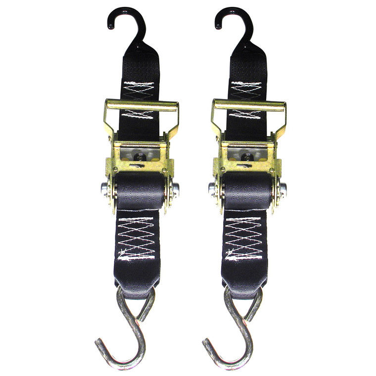 Rod Saver Heavy-Duty Ratchet Trailer Tie-Down - 2" x 5' - Pair - R2TTD5