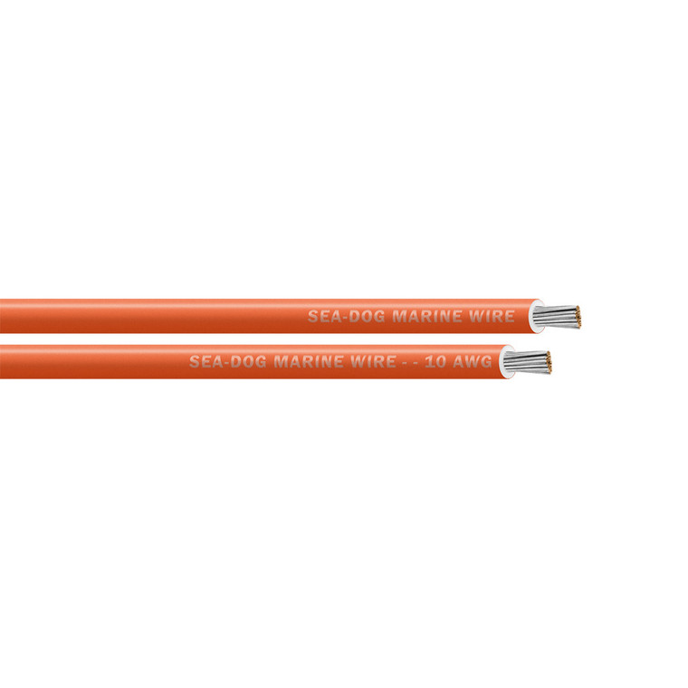Sea-Dog 10 AWG Orange Primary Wire - 100' - 8010082