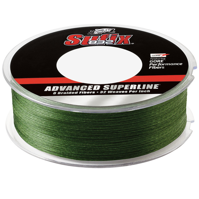 Sufix 832 Braid - 50lb - Low-Vis Green - 600 yds - 660-250G