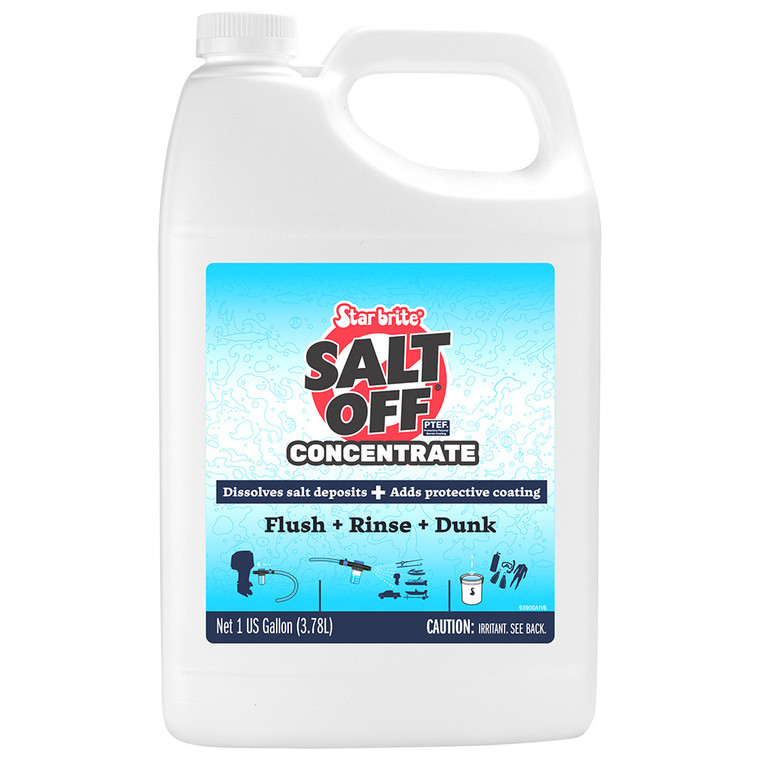Star brite Salt Off - Concentrate- Salt Remover Wash & Engine Flush - 1 Gallon - 93900