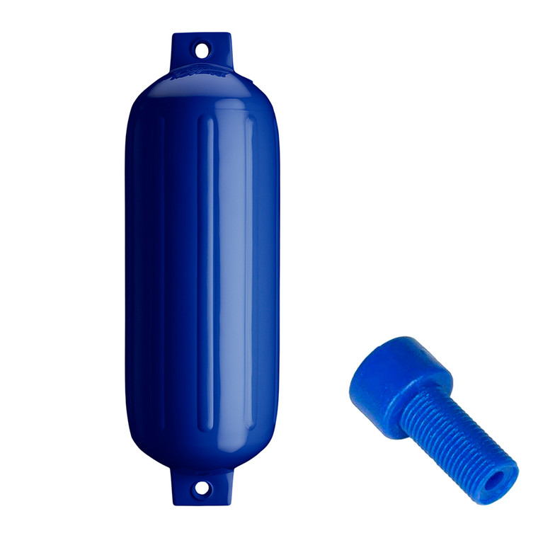 Polyform G-5 Twin Eye Fender 8.8" x 26.8" - Cobalt Blue w/Adapter - G-5 COBALT BLUE W/AIR ADAPTER