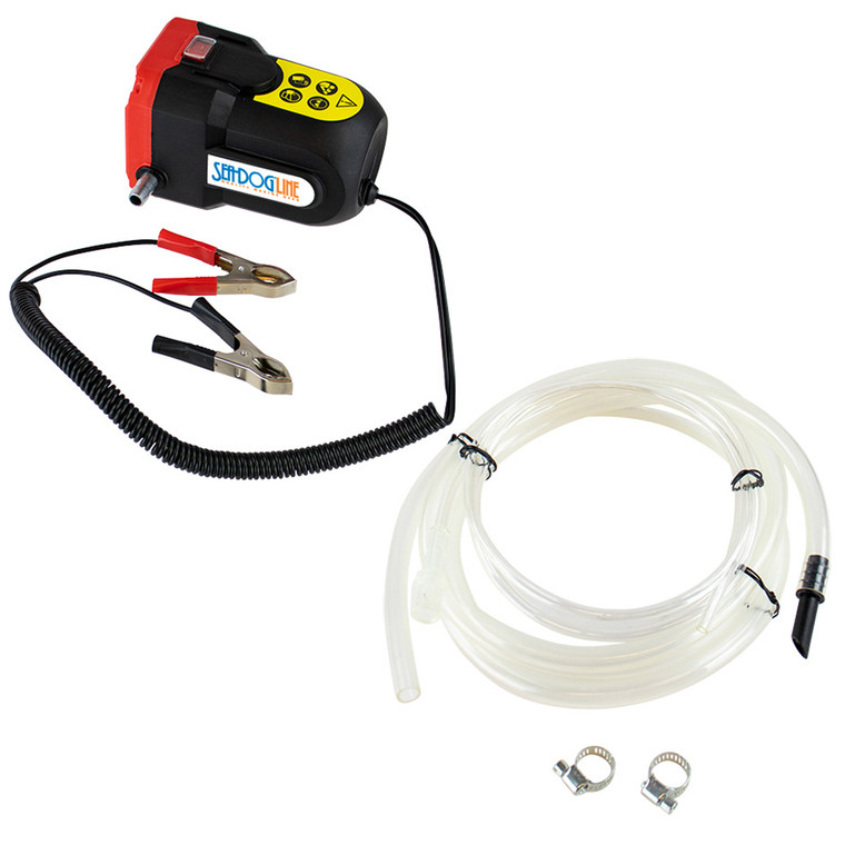 Sea-Dog Oil Change Pump w/Battery Clips - 12V - 501072-3