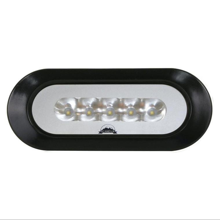 Scandvik Flush Mount Spreader Light - Black - 41356P
