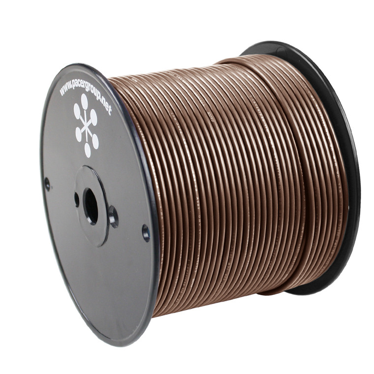 Pacer Brown 18 AWG Primary Wire - 500'  - WUL18BR-500