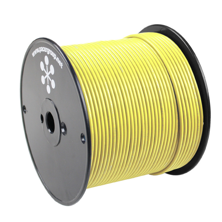 Pacer Yellow 18 AWG Primary Wire - 500'  - WUL18YL-500