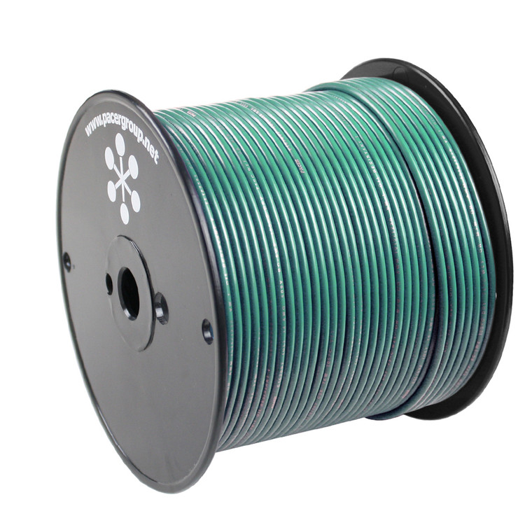 Pacer Green 18 AWG Primary Wire - 500'  - WUL18GN-500
