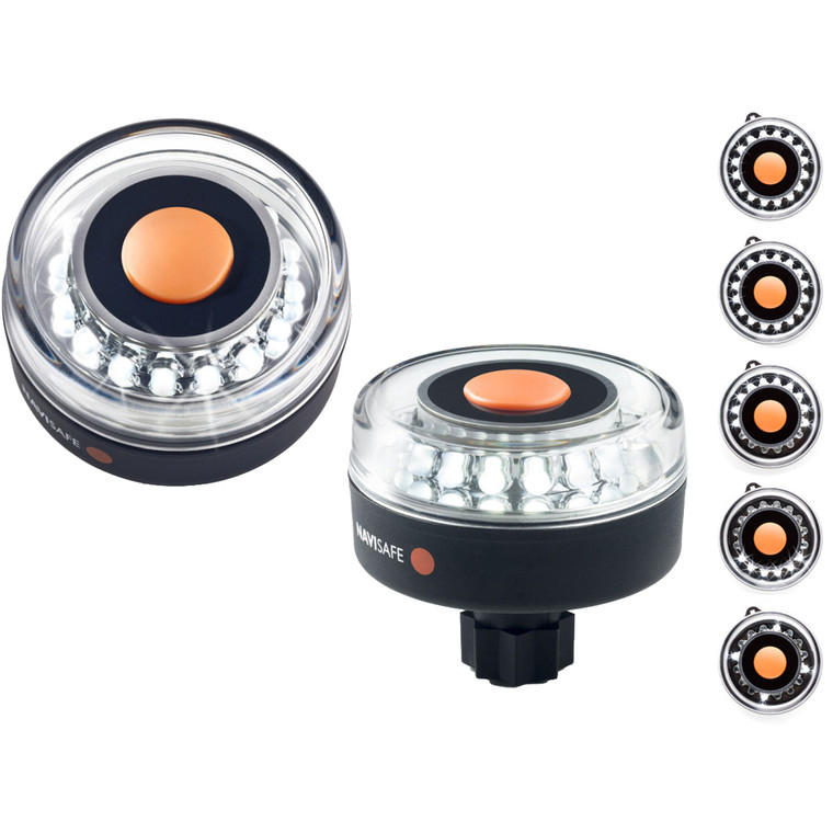 Navisafe Navilight All-White 5 Mode 360 Degree 2NM w/RAILBLAZA Base - 055-1