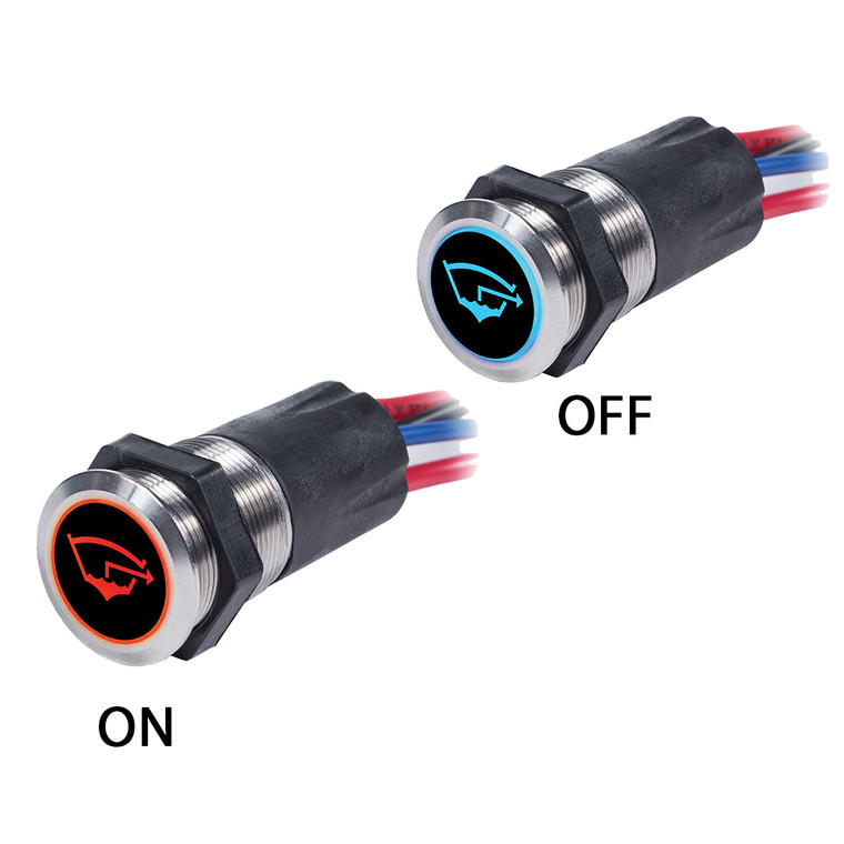 Blue Sea 4180 Backlit Push Button Switch OFF/ON - 15A - 4180