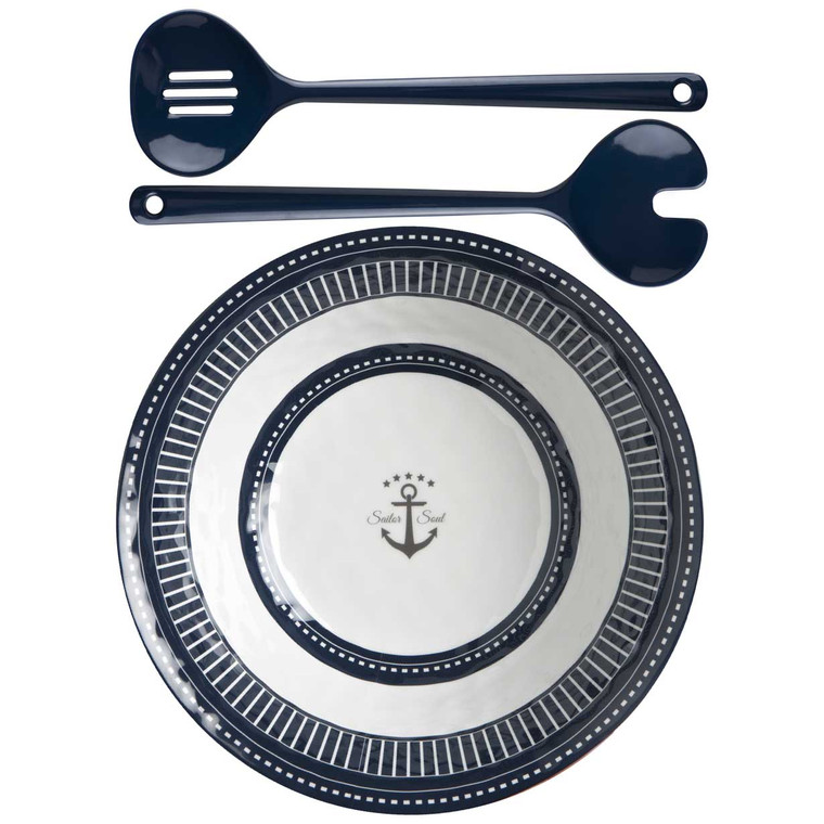 Marine Business Melamine Salad Bowl & Servers - SAILOR SOUL - 14008