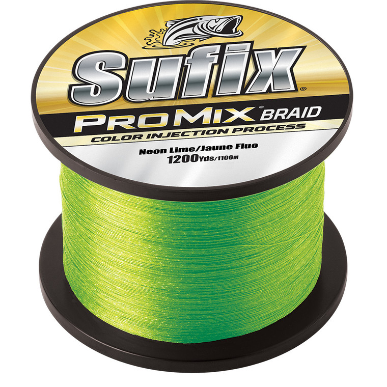 Sufix ProMix Braid - 40lb - Neon Lime - 1200 yds - 630-340L