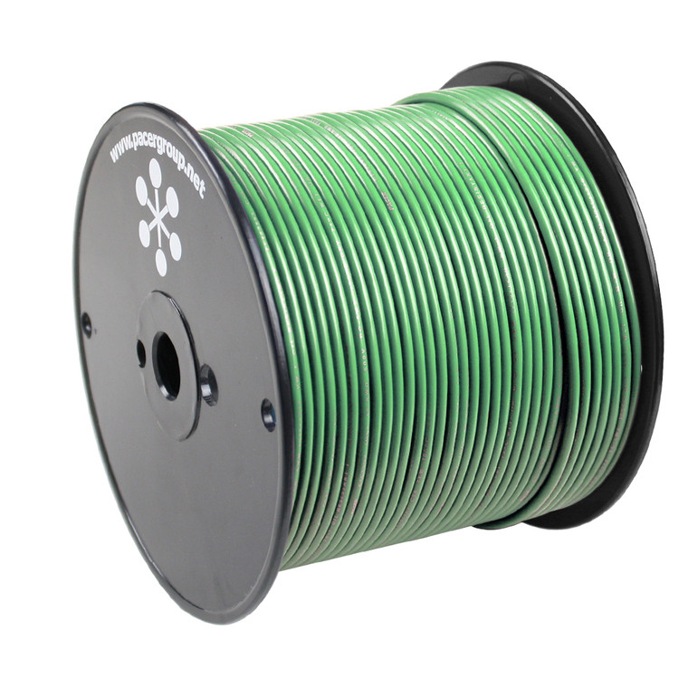 Pacer Light Green 16 AWG Primary Wire - 500'  - WUL16LG-500