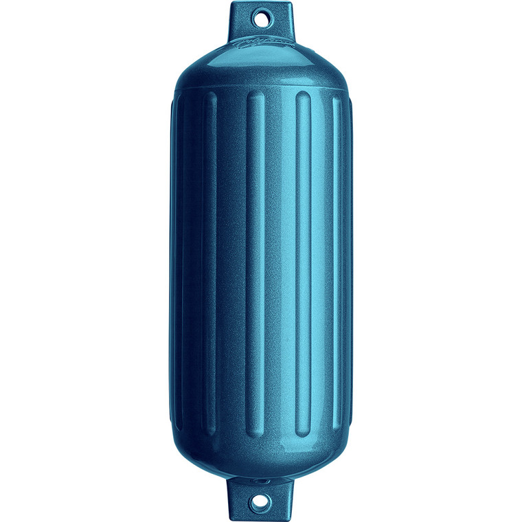 Polyform G-6 Twin Eye Fender 11" x 30" - Metallic Blue - G-6 METALLIC BLUE