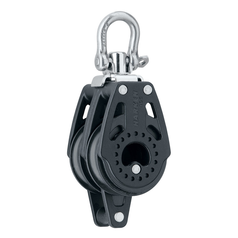 Harken 40mm Carbo Air Double Swivel Block w/Becket - 2639