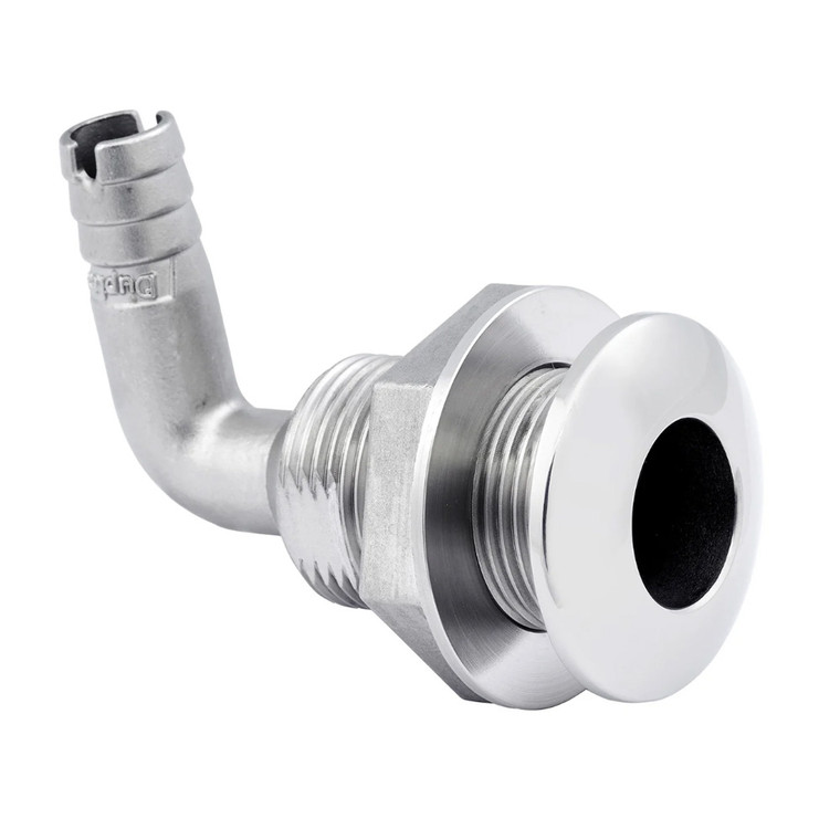 Whitecap 1-1/2" Duplex Stainless Steel 90 Degree Thru-Hull Fitting - 6581X