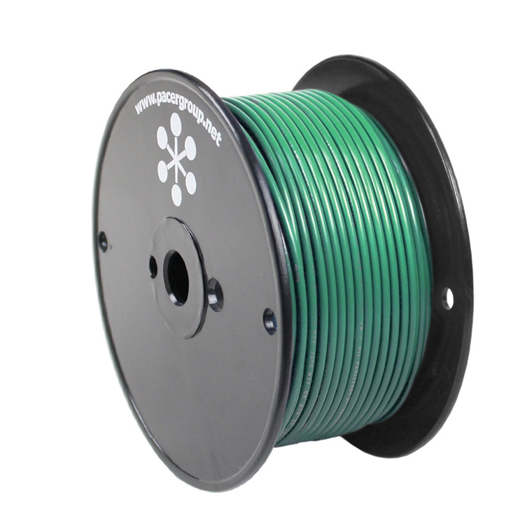Pacer Green 12 AWG Primary Wire - 250'  - WUL12GN-250
