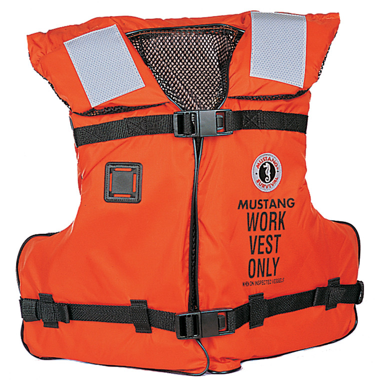 Mustang Type III/V Work Vest - Orange - Adult Universal - MV3192-2-0-16