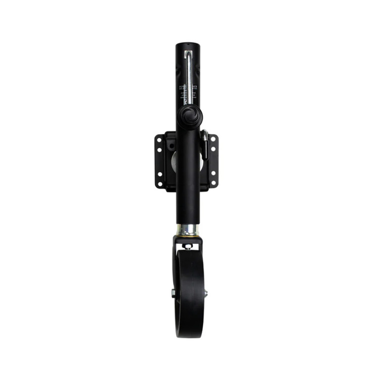 Powerwinch Select Series Jack - 1500lb, Weld-On, Single Wheel, Carbon Black - 21400-J-1500-W1-B-R