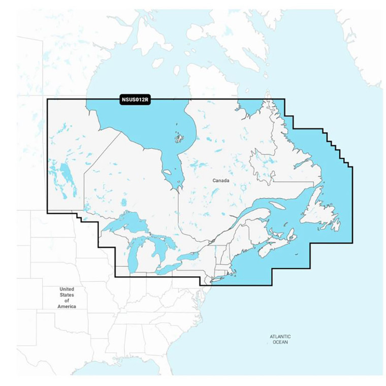 Garmin Navionics+ NSUS012R Canada, East & Great Lakes - 010-C1484-20