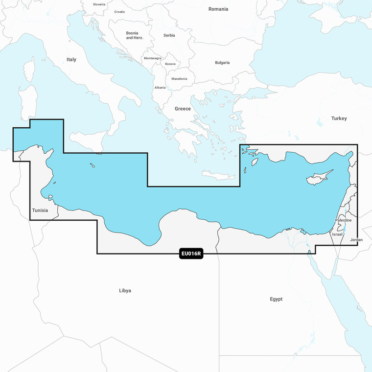 Garmin Navionics+ NSEU016R - Mediterranean Sea, Southeast - Marine Chart - 010-C1241-20