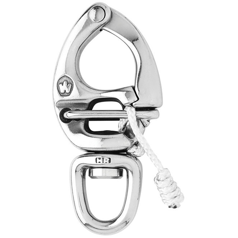 Wichard HR Quick Release Snap Shackle With Swivel Eye - 80mm Length - 3-5/32" - 2674W