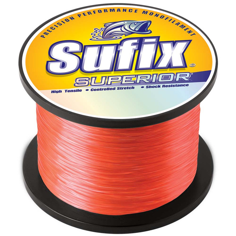 Sufix Superior Neon Fire Monofilament - 40lb - 6550 yds - 651-040