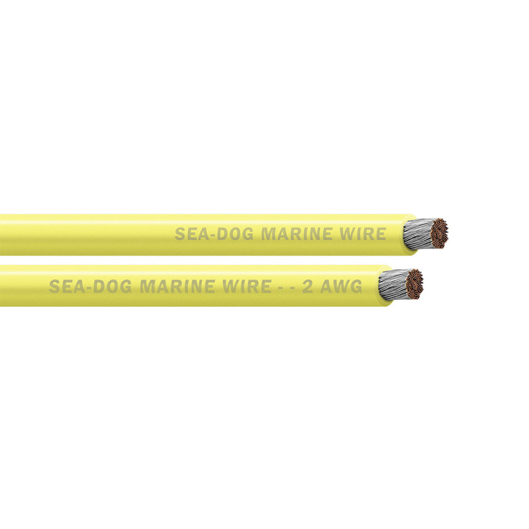 Sea-Dog 2 AWG Yellow Battery Cable - 50' - 8002031