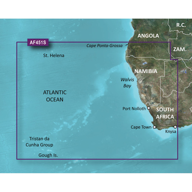 Garmin BlueChart g3 Vision HD - VAF451S - Namibia - Knysna, SA - microSD/SD - 010-C0751-00