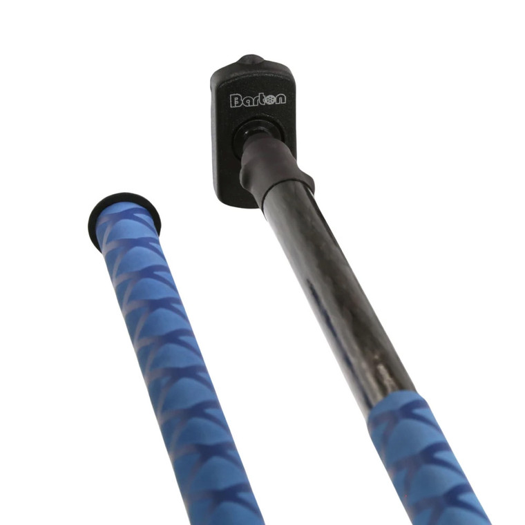 Barton Tiller Extension 1000mm Carbon Fiber - Blue Soft Grip - 43506