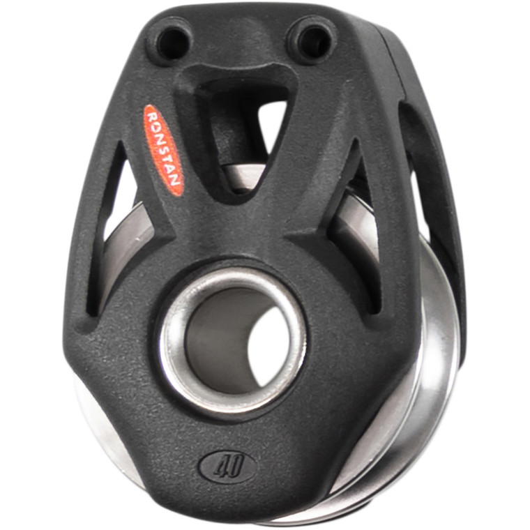 Ronstan Series 40 Orbit Single Rotating Snatch Block HHL w/Becket & Lashing Option - RF48109HL