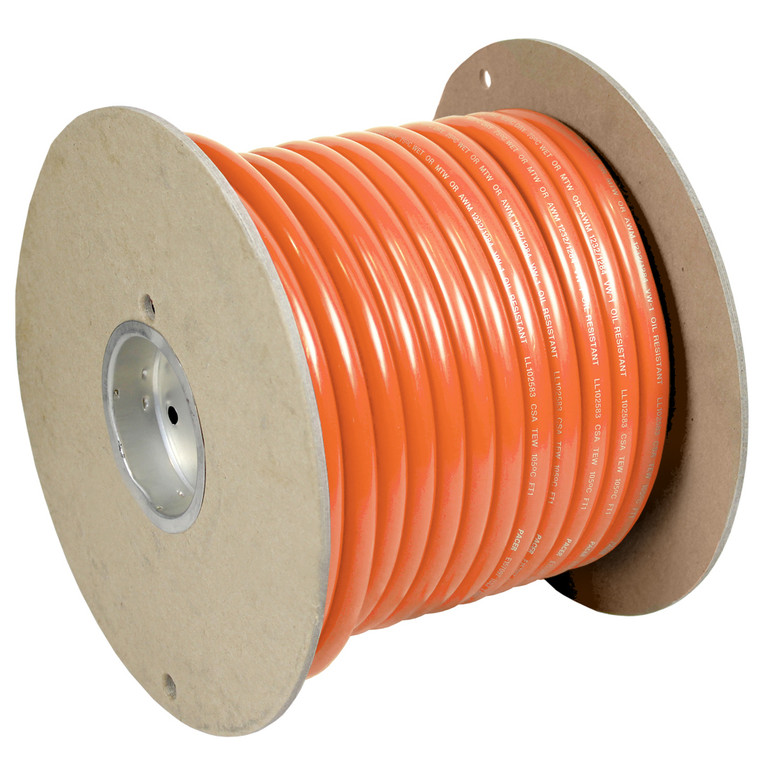 Pacer Orange 6 AWG Battery Cable - 100'  - WUL6OR-100