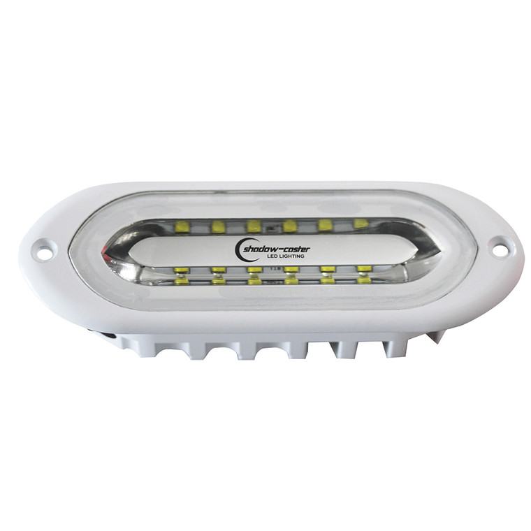Shadow-Caster SCM-SL Series Flush Mount Spreader Light - White Housing - Full-Color - SCM-SLF-CC-WH