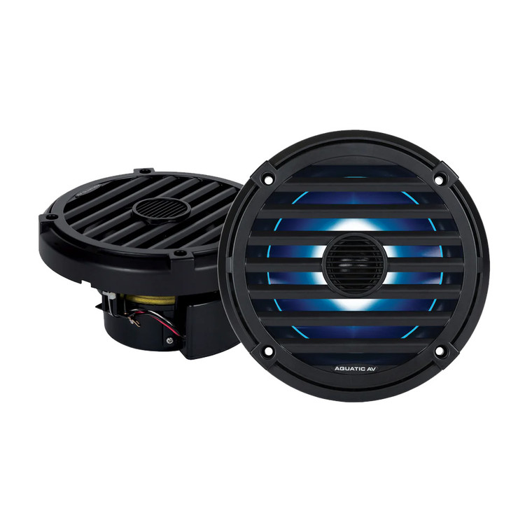 Aquatic AV ELITE 6.5" RGB Speakers - Black - Pair - EL424