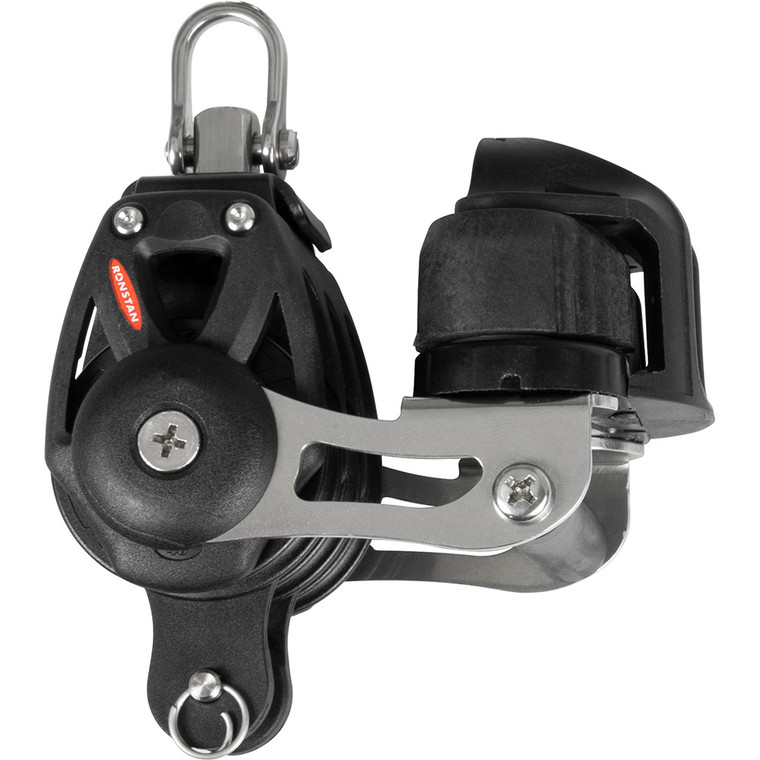 Ronstan Series 40 Orbit BB Triple Block w/Becket, Cleat & Swivel Shackle - RF48330