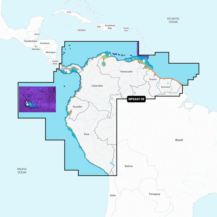 Navionics Platinum+ NPSA011R - South America North - 010-C1460-40