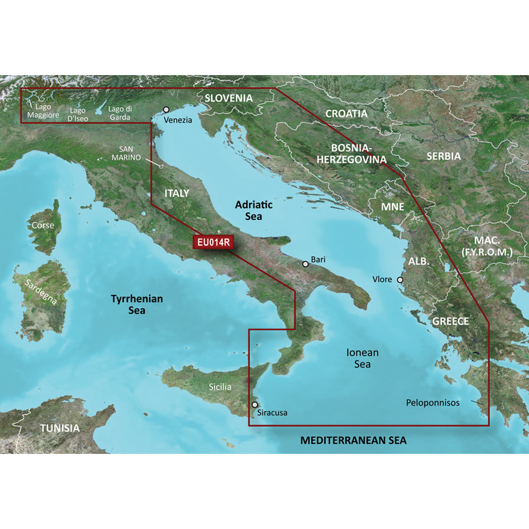 Garmin BlueChart g3 Vision HD - VEU014R - Italy, Adriatic Sea - microSD/SD - 010-C0772-00