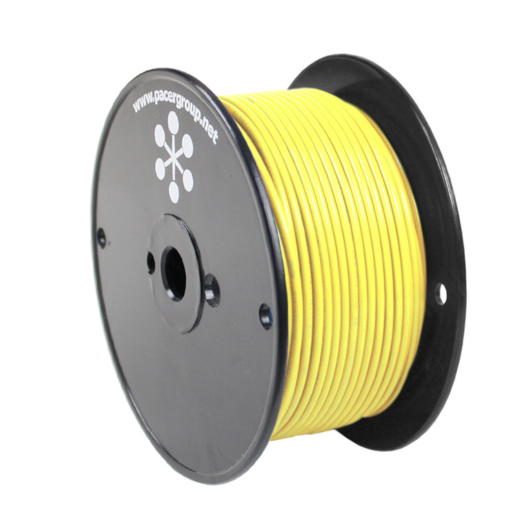 Pacer Yellow 8 AWG Primary Wire - 250'  - WUL8YL-250