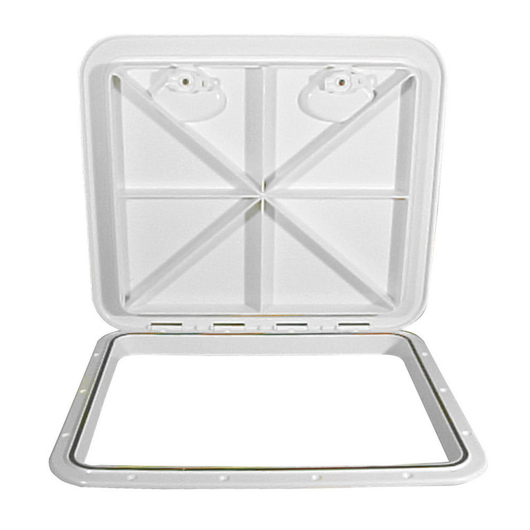 Beckson 18x21 Rectangular Hatch - White - ASA Material Acrylonitrile Styrene Acrylate - HT1821AW
