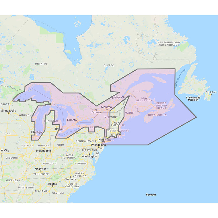 Furuno Great Lakes & Maritimes Vector Charts - 3D Data & Standard Resolution Satellite Photos - Unlock Code - MM3-VNA-026