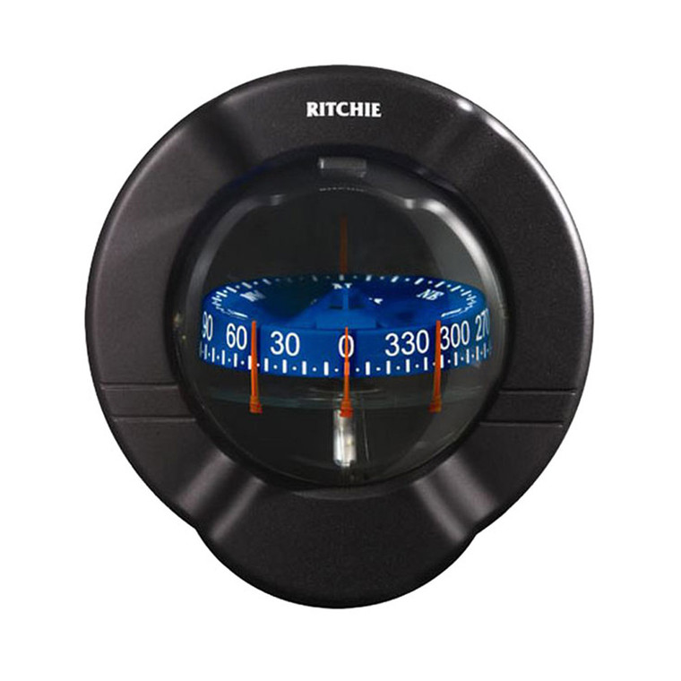 Ritchie SR-2 Venture Sail Boat Compass - Bulkhead Mount - Black - SR-2