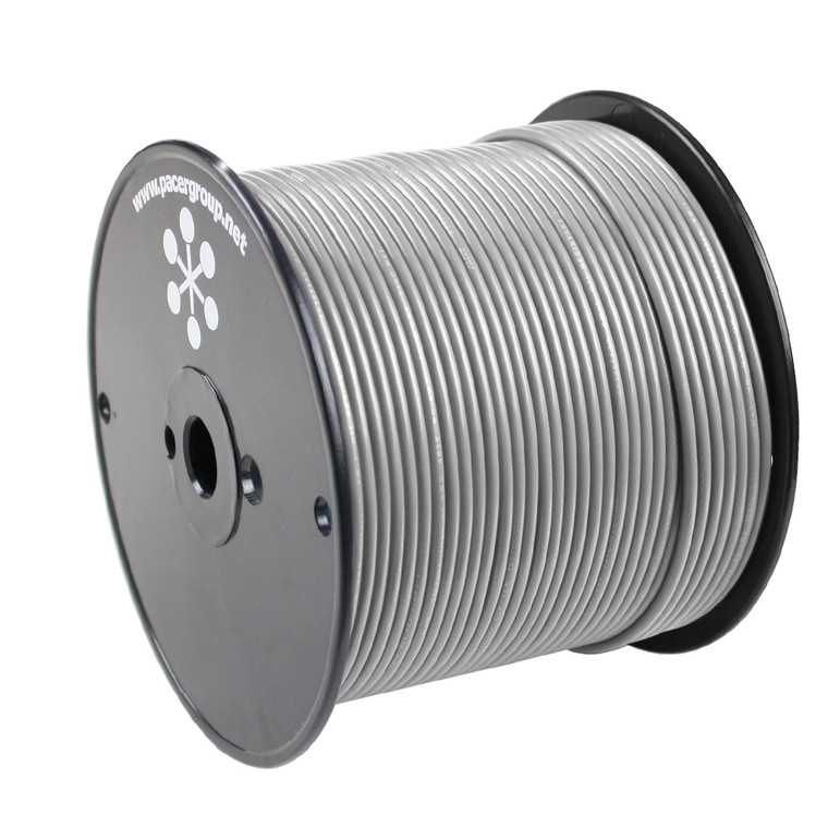 Pacer Grey 10 AWG Primary Wire - 500'  - WUL10GY-500