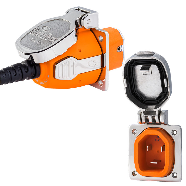 SmartPlug 30 AMP Inlet & Female Cord Connector Combo - Stainless Steel - B30ASSYNT