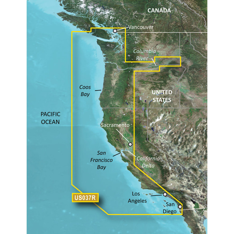 Garmin BlueChart g3 Vision HD - VUS037R - Vancouver - San Diego - microSD/SD - 010-C1003-00