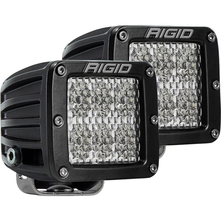 RIGID Industries D-Series PRO Specter-Diffused LED - Pair - Black - 502513