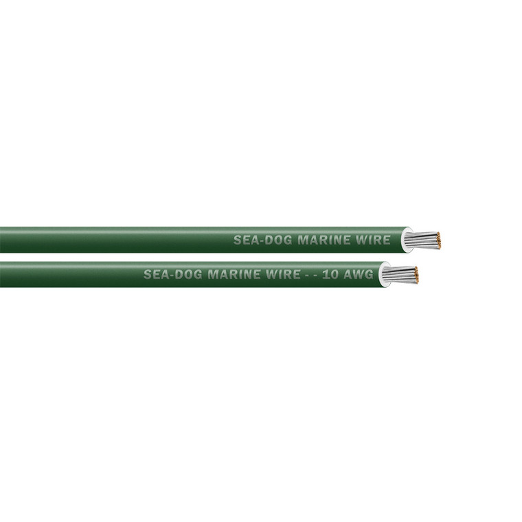 Sea-Dog 10 AWG Green Primary Wire - 1000' - 8010049