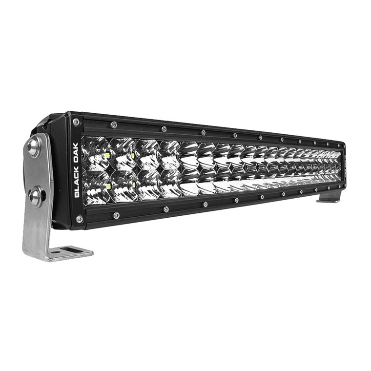 Black Oak Pro Series 3.0 Double Row 20" LED Light Bar - Combo Optics - Black Housing - 20C-D5OS