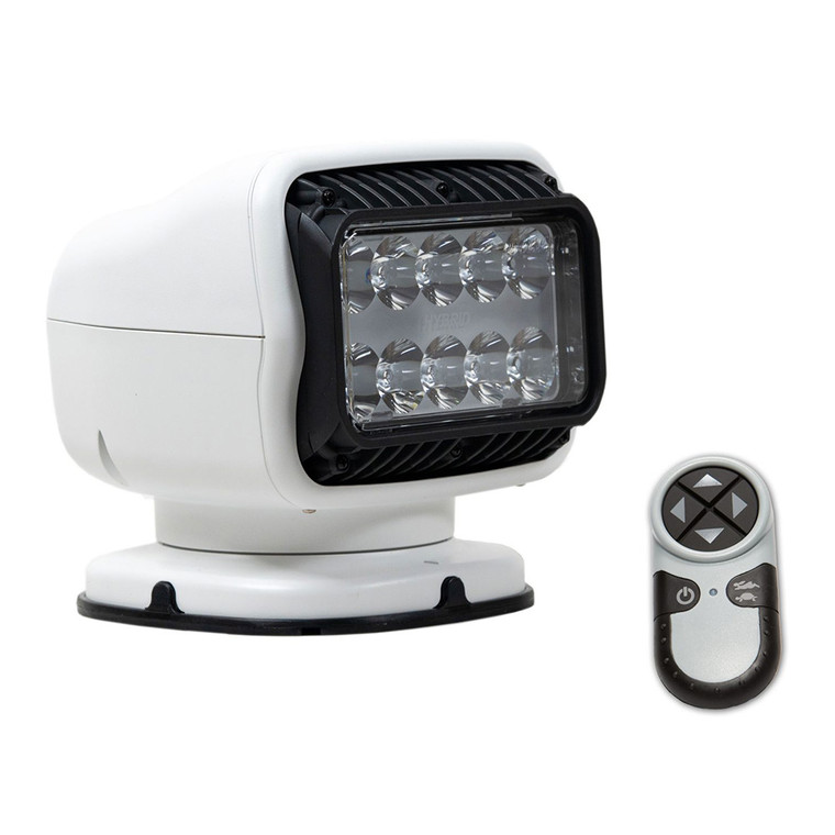 Golight GT Series LED Hybrid Light Permanent Mount w/Handheld Wireless Remote - 12V - White - 20008GT