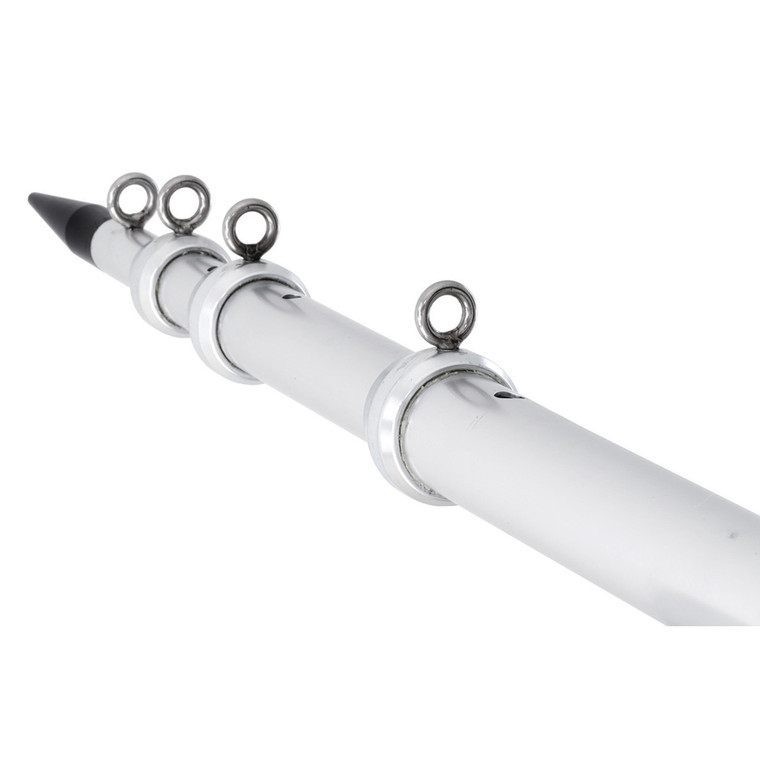 Tigress XD Telescoping Aluminum Outrigger Poles - 15' - 1-1/8" OD Silver - 88923