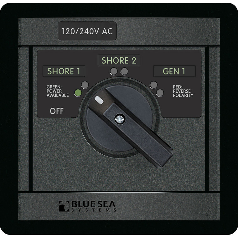 Bue Sea 120/240v AC Rotary 65A Off + 3 Sources - 1488